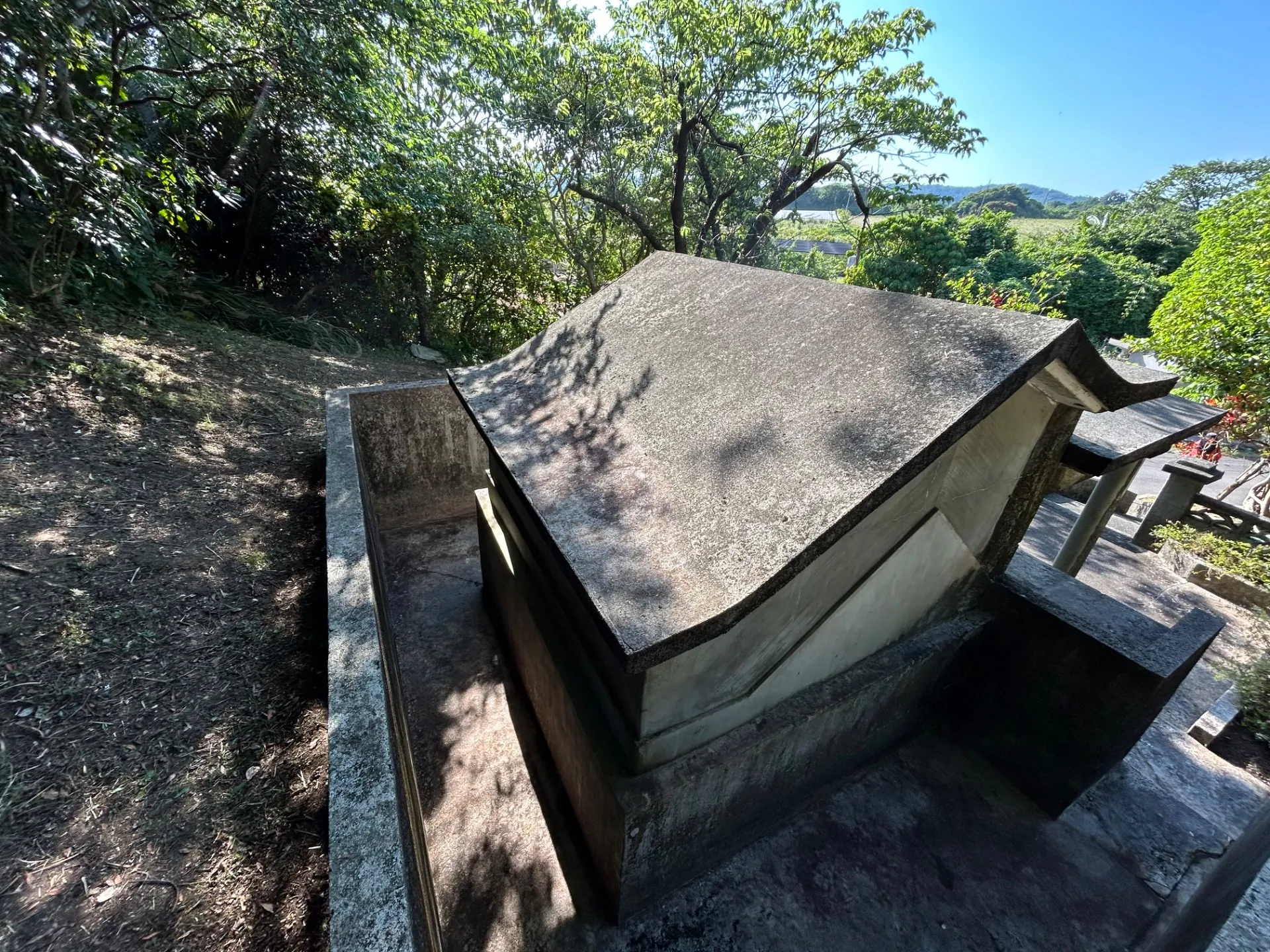 後ろ屋根も同じように清掃